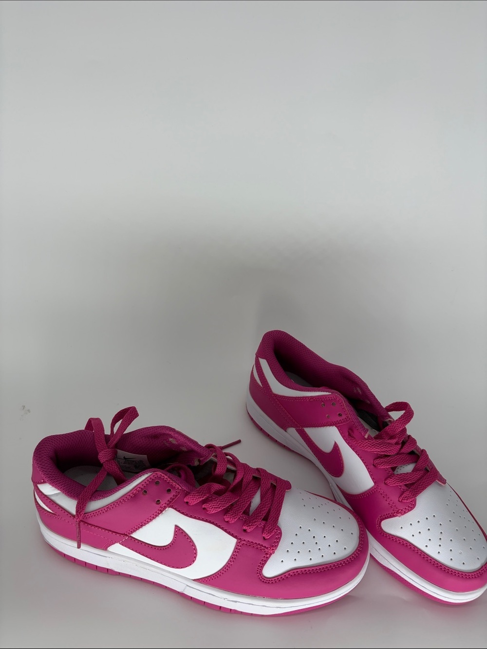 Women's Low Top Sneakers Fuschia &White (Dunk Style) Sz 8.5 *read*